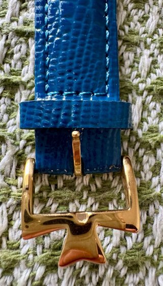 Correa Vacheron Constantin Azul y Dorada