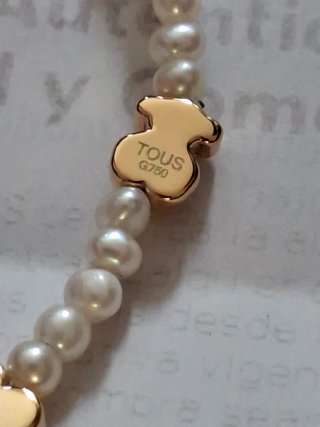Pulsera Tous Oro y Perlas