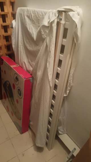Cuna de madera blanca IKEA
