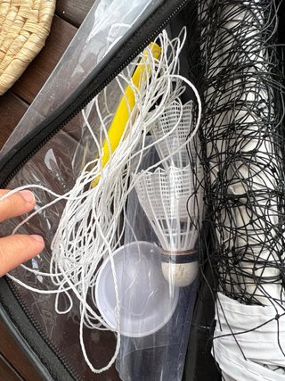 Juego Bádminton con Red y Raquetas