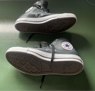 Converse All Star Bota Piel Negra Talla 41