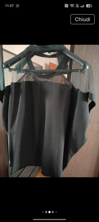 Maglia Blusa M Cotone Paillettes