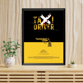 Poster Film Taxi Driver - Stampa 40x30 con Cornice