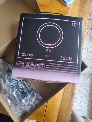 Aro de Luz LED 10 con Trípode y Soporte Móvil
