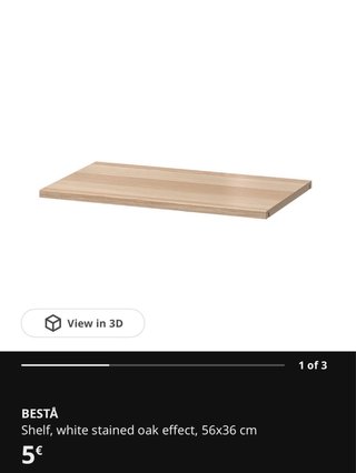 Mueble Besta Ikea Blanco 60cm