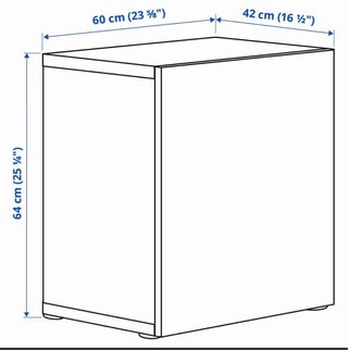 Mueble Besta Ikea Blanco 60cm