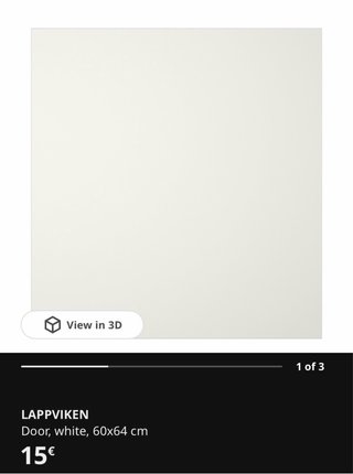 Mueble Besta Ikea Blanco 60cm