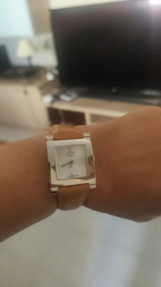 Reloj JOY plata y marrón