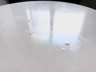 Mesa comedor redonda blanca