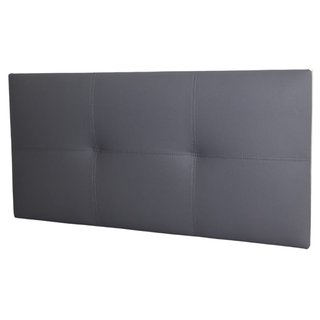 Cabecero polipiel gris capitoné