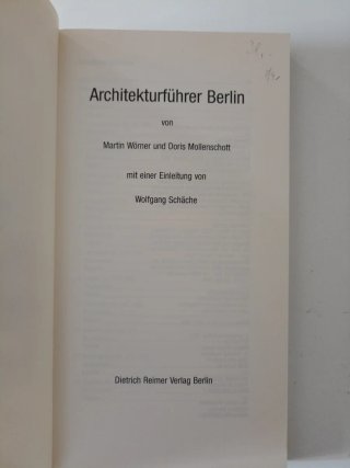 Architekturführer Berlin. Guia de arquitectura