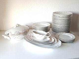 Vajilla porcelana vintage floral