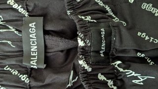 Pantalones Balenciaga negros con logo