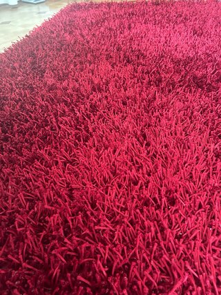 Alfombra Granate Pelo Largo