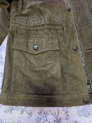 Chaquetón de hombre, en piel de Ante.