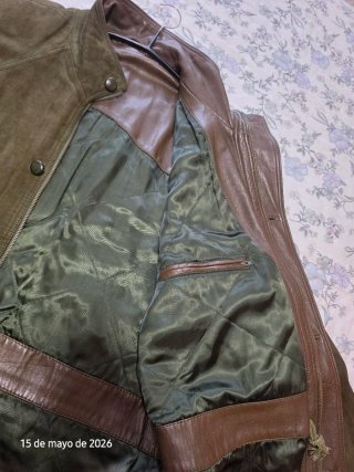 Chaquetón de hombre, en piel de Ante.