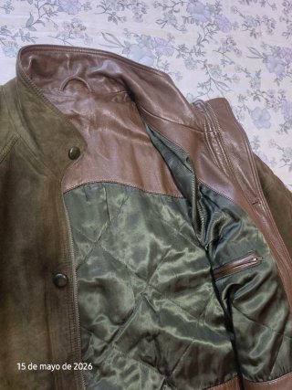 Chaquetón de hombre, en piel de Ante.