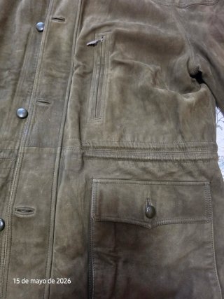 Chaquetón de hombre, en piel de Ante.
