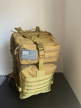 Mochila Táctica 45L Beige/Verde