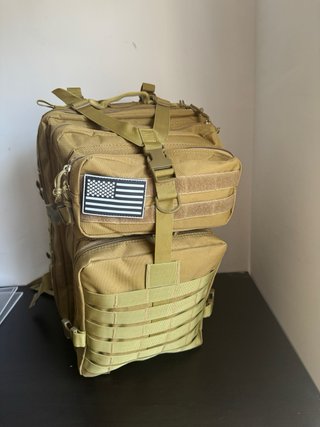 Mochila Táctica 45L Beige/Verde
