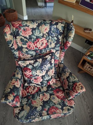 Oportunidad Sillón Floral Tela