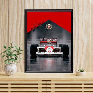 Poster Ayrton Senna Quadro stampa e cornice 40x30