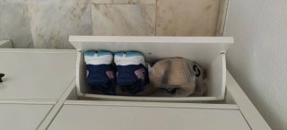 Mueble zapatero blanco 8-9 pares