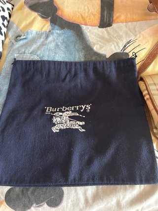 Borsa vintage Burberry a quadri marrone beige