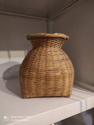 Vaso/Coprivaso Etnico Bambù Intrecciato