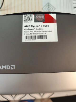 Procesador AMD Ryzen 5 9600 Boxed (con disipador).