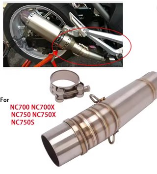 Tubo Escape Honda NC700 NC750 Inox