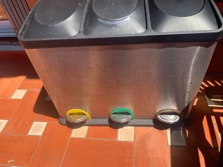 Cubo Basura Acero 3 Compartimentos