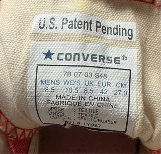 Converse sin cordones talla 42