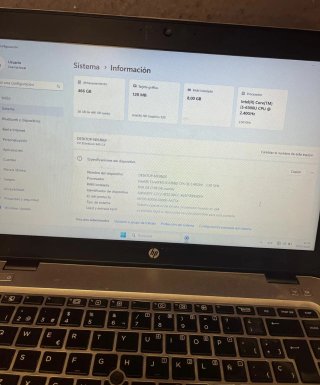Portátil HP840 I5 8GB 628GB SSD Garantía tienda Re