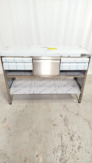 Mueble cafetero acero inoxidable bar