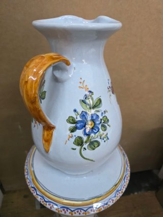 Jarra cerámica Talavera multicolor