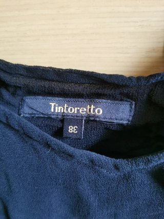 Camiseta tirantes azul y blanco