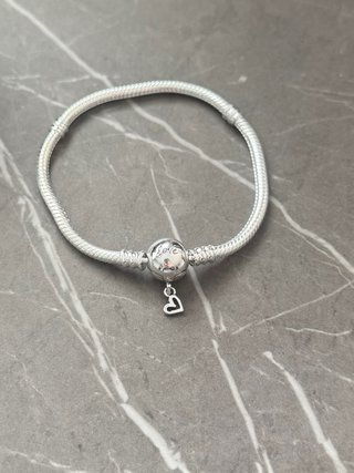 Bracciale Argento 925 con Charm Cuore