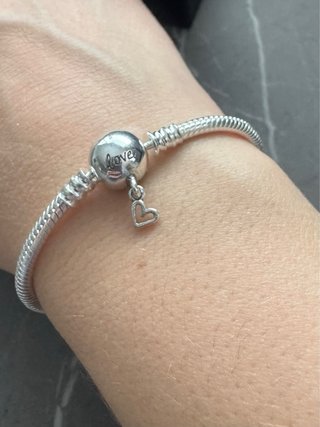 Bracciale Argento 925 con Charm Cuore