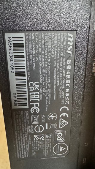 MSI Modern MD2412P Monitor