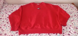 Sudadera Tommy Jeans Roja Talla XXL