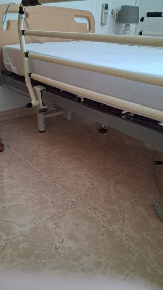 Cama geriátrica eléctrica con colchón