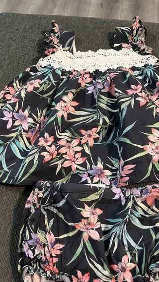 2 piezas vestido y braguita de Foque 24 meses azul