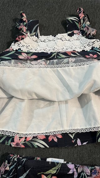 2 piezas vestido y braguita de Foque 24 meses azul