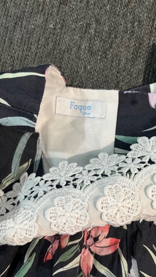 2 piezas vestido y braguita de Foque 24 meses azul