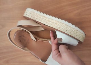 Menorquinas Popa Beige y Blancas