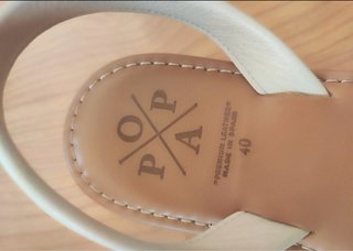 Menorquinas Popa Beige y Blancas