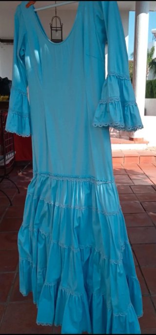 Traje Flamenca Elástico Talla 38