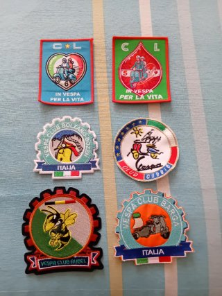 Toppe Vespa Club, il prezzo è di 10 euro a toppa