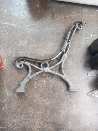 Patas de banco hierro forjado(varias unidades)